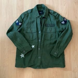 Rails army button down size xs